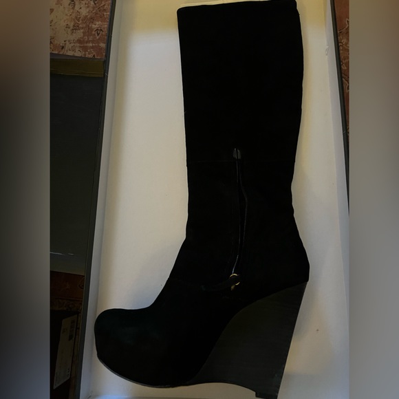 EUC L.A.M.B by Gwen Stefani Poppy Wedge Boots - Picture 1 of 5